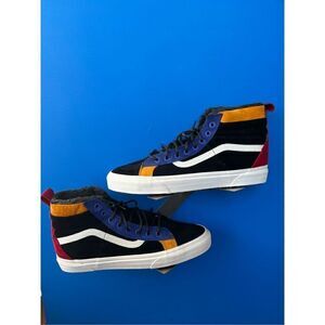 VANS MTE SK8-HI 46 Black Hiking Suede Fur Women's Size 11.5 Winter Boots VN0A3DQ